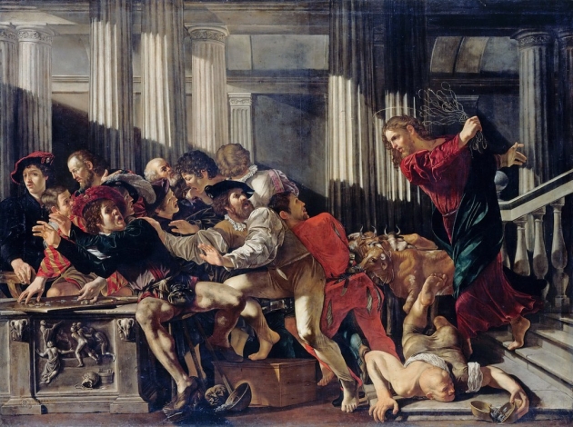 Cecco del Caravaggio - Christ Driving the Moneylenders out 